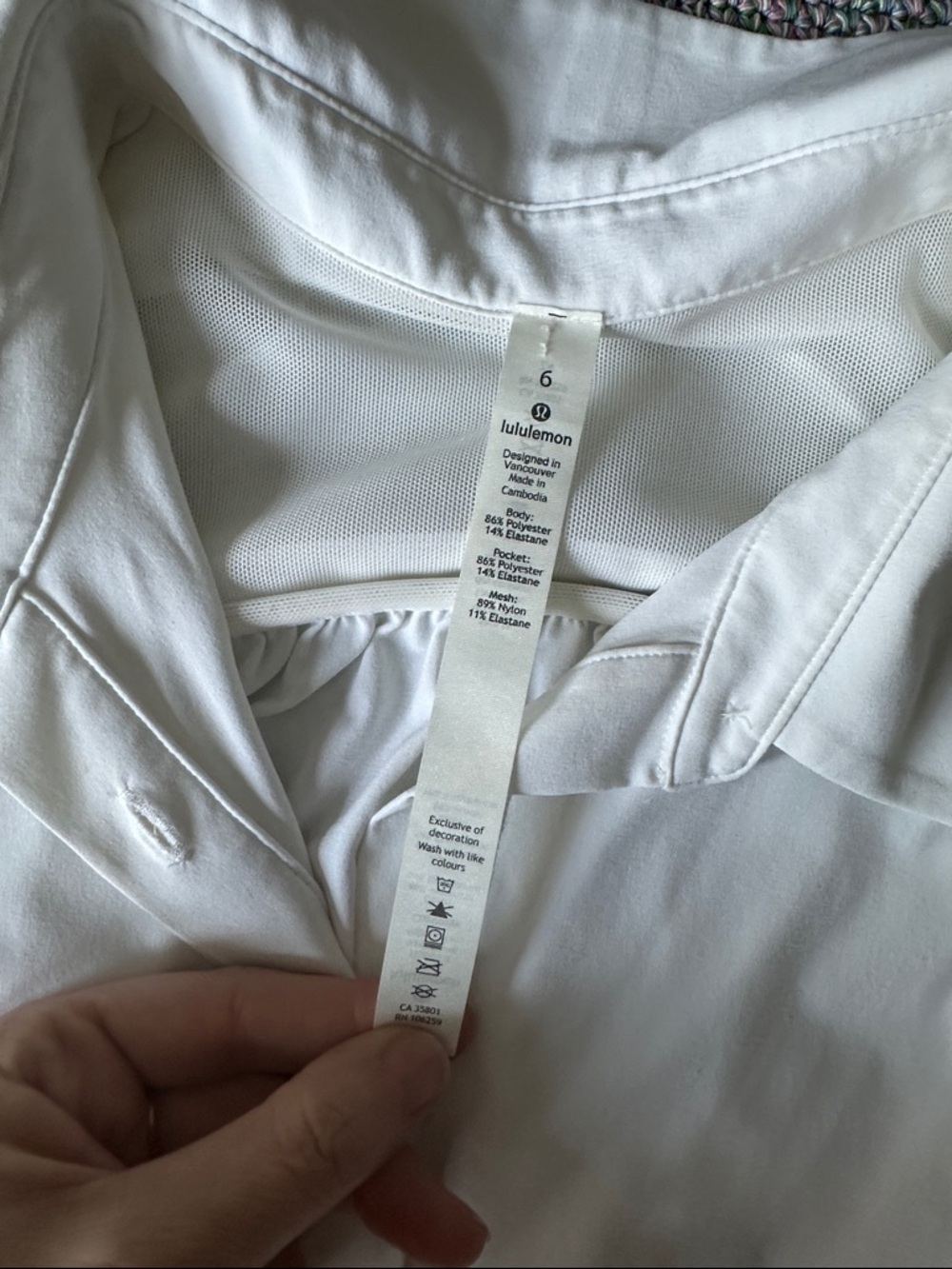 Lululemon In The Moment White Long Sleeve Button Down Shirt - Picture 7 of 9